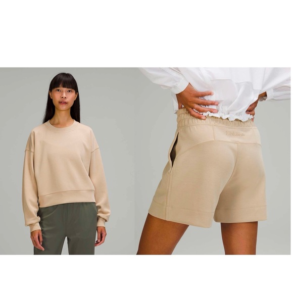 Tan Lululemon Softstreme Soft Ambitions Set,top and bottom (size in description) - Picture 1 of 11